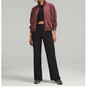 Lululemon City Sleek 5 Pocket Wide-Leg High-Rise Pant Light Utilitech Black 28